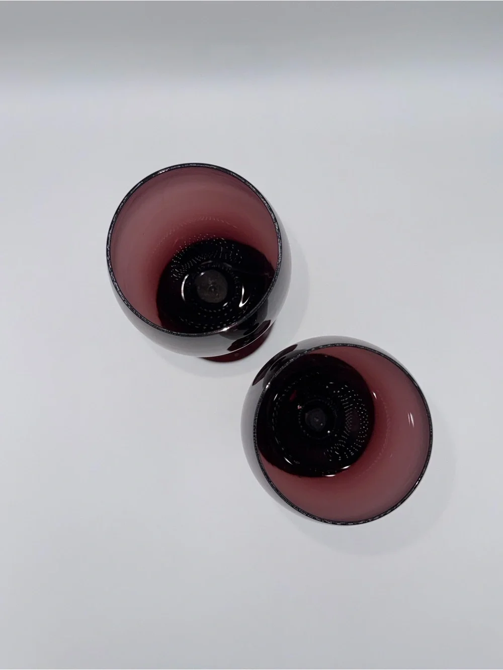 Vintage Mikasa Set of 6 Elite Amethyst Wine Glasses